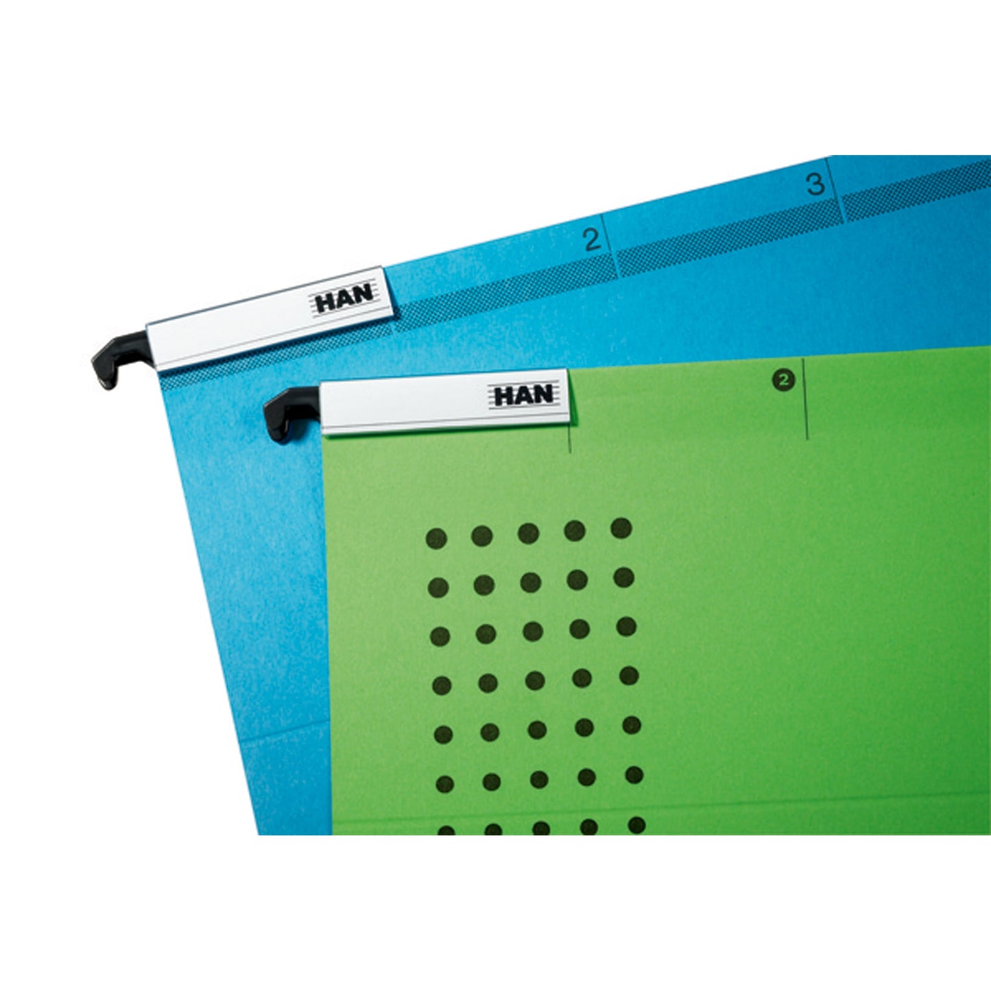 HAN Beschriftungsclip 62 x 14 mm (B x H) Hart-PVC transparent 10 St./Pack.