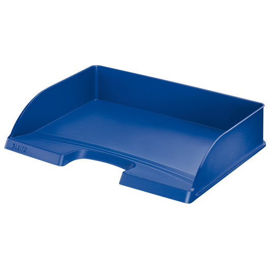 Leitz Briefablage Plus DIN A4 quer, Überbreit Polystyrol Farbe: blau