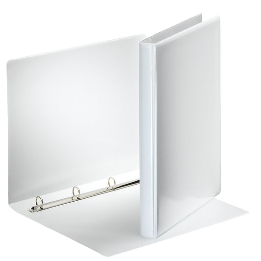Esselte Präsentationsringbuch 30mm DIN A4 4 Ringe, D-Mechanik Graupappe weiß