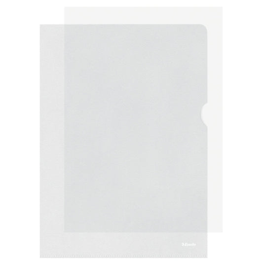 Esselte Sichthülle Standard DIN A4 80µm oben, rechts offen nicht dokumentenecht Polypropylen transparent genarbt 100 St./Pack.