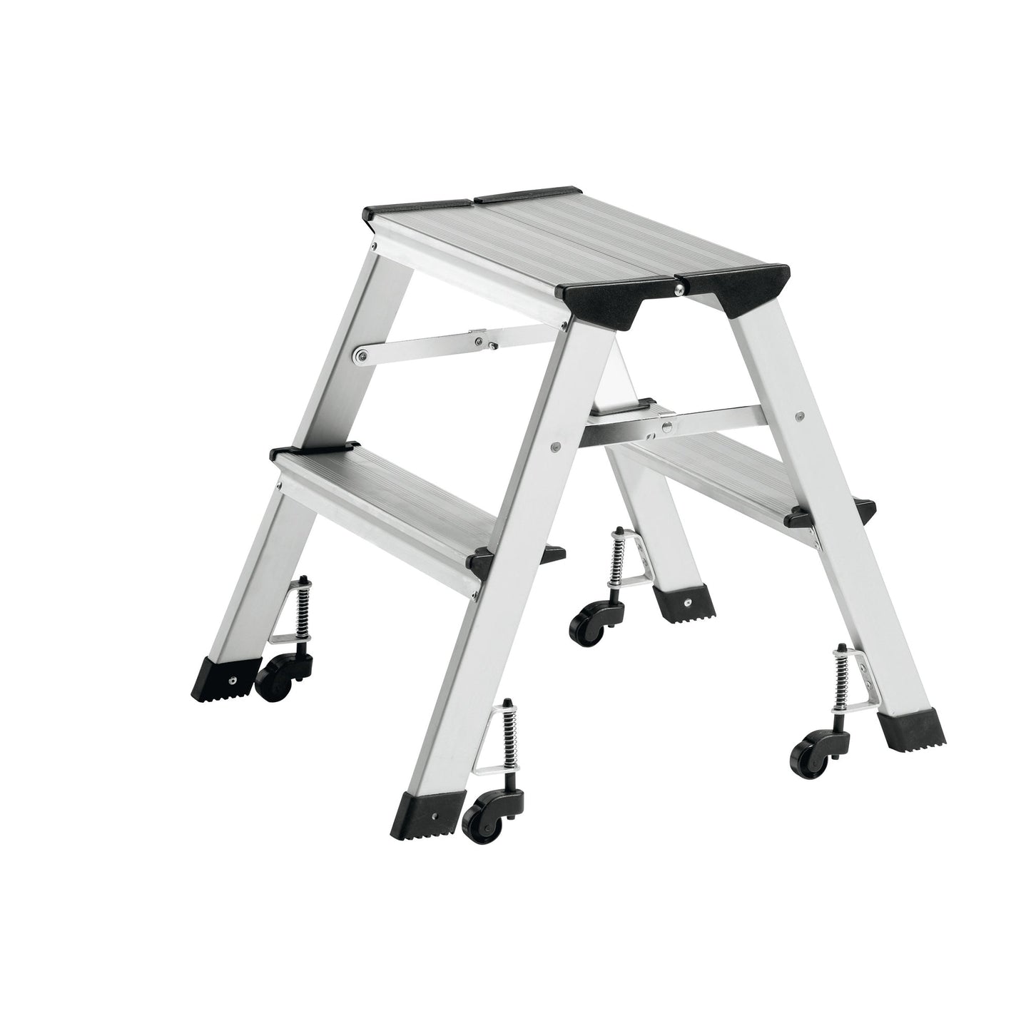 ALCO Trittleiter 41 x 44 cm (B x H) 150kg Aluminium silber 2 Stufen
