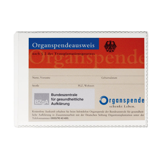 DURABLE Ausweishülle DIN A7 Polypropylen transparent