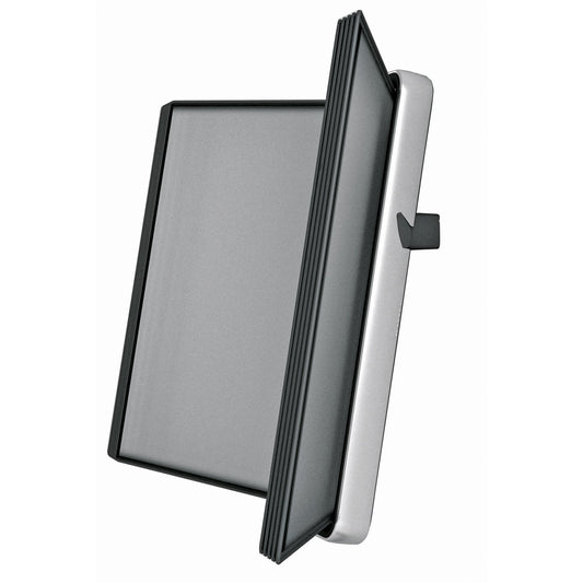DJOIS Sichttafelwandhalter Tarifold VEO DIN A4 ABS Kunststoff/Aluminium schwarz 10 Sichttafeln