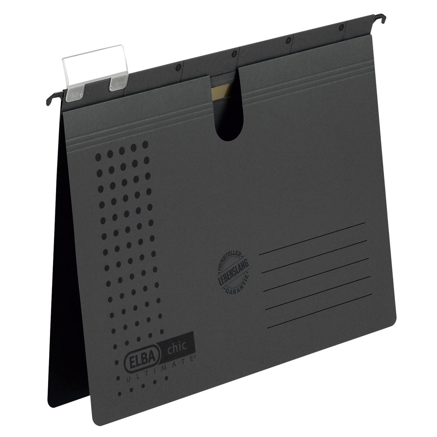 ELBA Hängehefter chic® ULTIMATE® DIN A4 240g/m² Karton anthrazit 5 St./Pack.