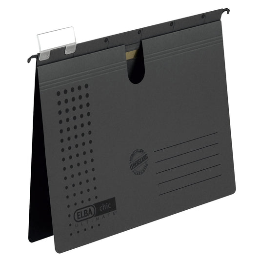 ELBA Hängehefter chic® ULTIMATE® DIN A4 240g/m² Karton anthrazit 5 St./Pack.