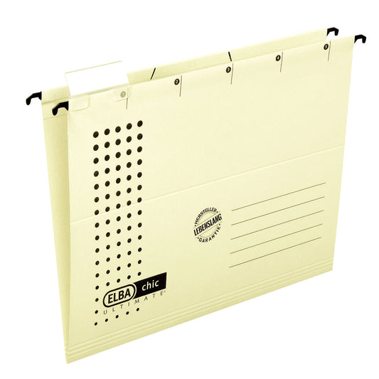 ELBA Hängemappe chic® ULTIMATE® DIN A4 240g/m² Karton chamois 5 St./Pack.