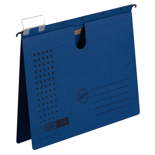 ELBA Hängehefter chic® ULTIMATE® DIN A4 240g/m² Karton dunkelblau 5 St./Pack.