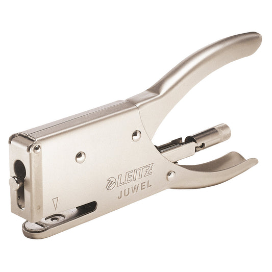 Leitz Heftzange Juwel Juwel 4 fest 12 Bl. (80 g/m²) Metall metall