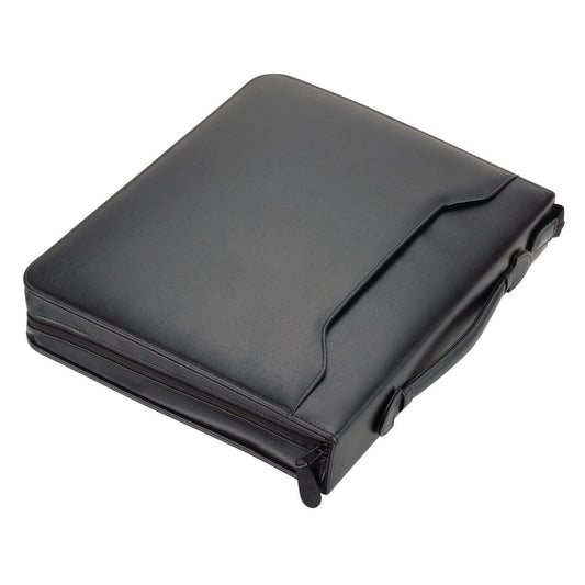Alassio® Schreibmappe AREZZO 30 x 36 x 6 cm (B x H x T) Lederimitat schwarz