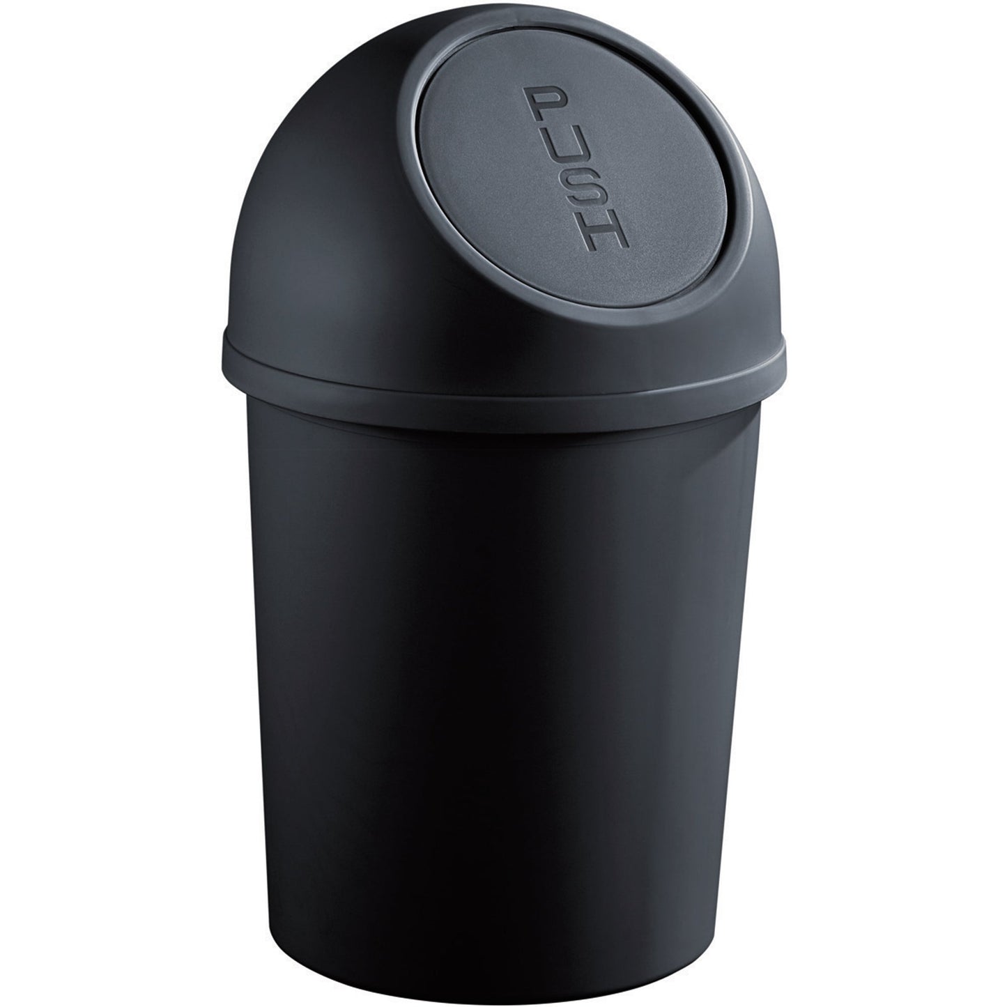 helit Abfalleimer the flip 13l Polypropylen schwarz 1 Sortierfach