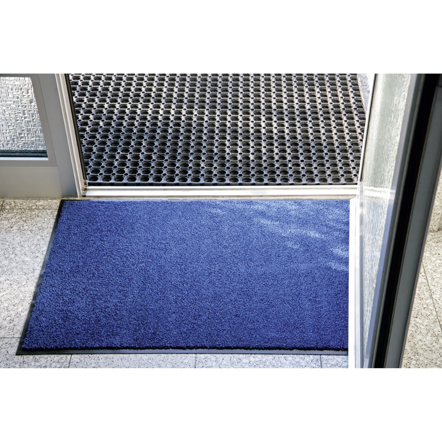 Miltex Schmutzfangmatte Eazycare Color Innenbereich 90 x 150 cm (B x L) 100 % Polyamid Material der Rückseite: Vinyl blau