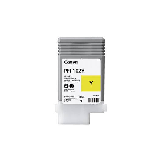 Canon Tintenpatrone Originalzubehör PFI-102Y ca. 740 Seiten gelb 130ml