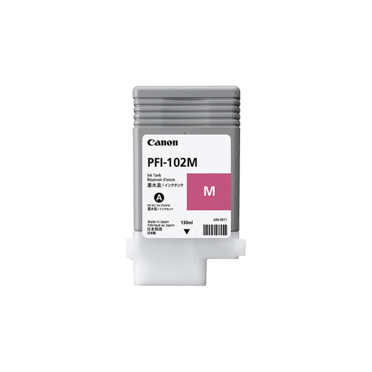Canon Tintenpatrone Originalzubehör PFI-102M ca. 740 Seiten magenta 130ml