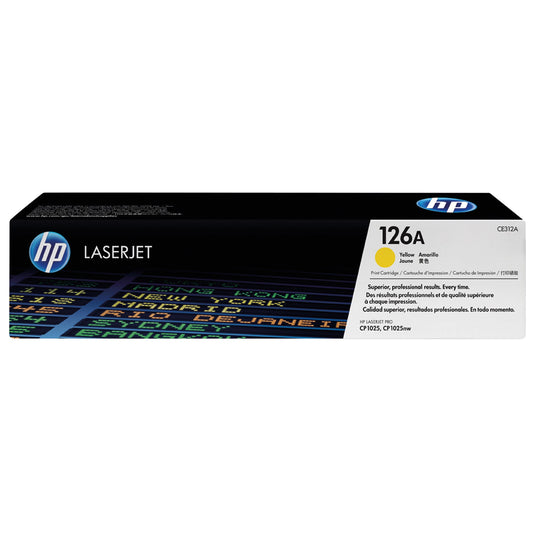 HP Toner Originalzubehör 126A ca. 1.000 Seiten gelb