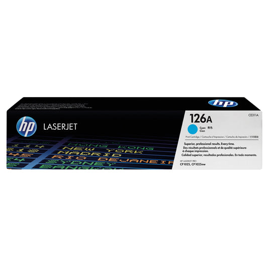 HP Toner Originalzubehör 126A ca. 1.000 Seiten cyan