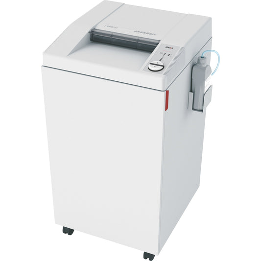 IDEAL Aktenvernichter 3105 CC P-4 Papier, Heftklammern, Büroklammern, Kreditkarten, CDs/DVDs, Disketten Partikelschnitt 45 Bl. cool grey