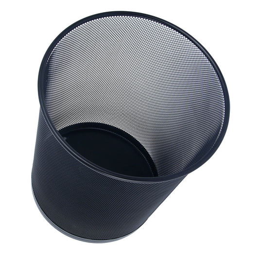 WEDO® Papierkorb OFFICE 29,5 x 35 cm (Ø x H) Metall Farbe: schwarz 1 Sortierfach