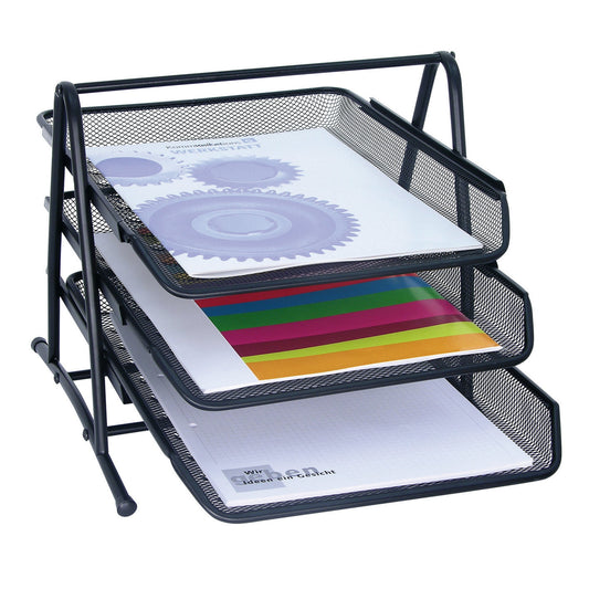 WEDO® Briefablage OFFICE DIN C4 Metall Farbe: schwarz
