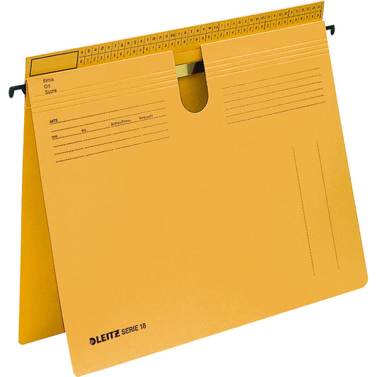 Leitz Hängehefter SERIE 18 DIN A4 250g/m² Manilakarton, recycelt gelb 50 St./Pack.