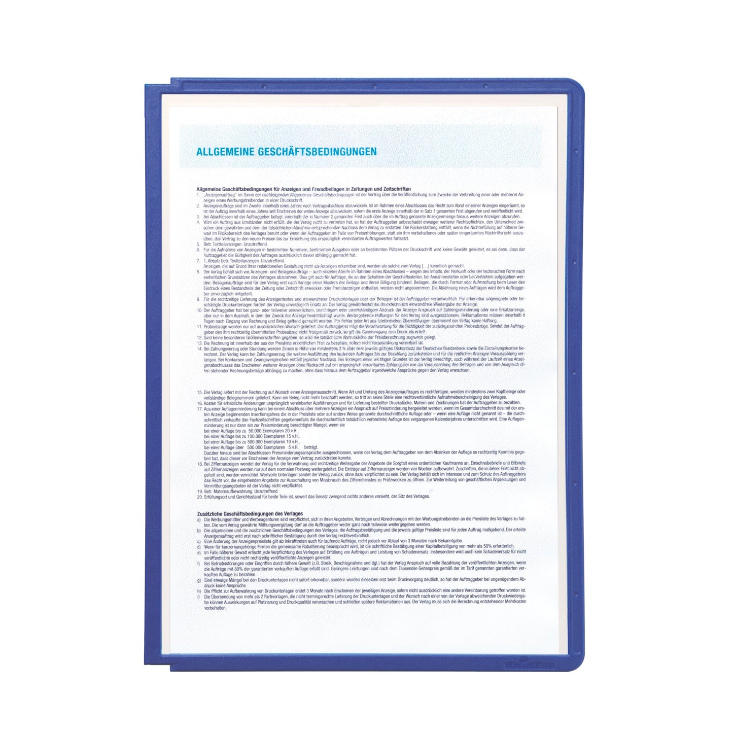 DURABLE Sichttafel SHERPA® PANEL DIN A4 Polypropylen blauviolett