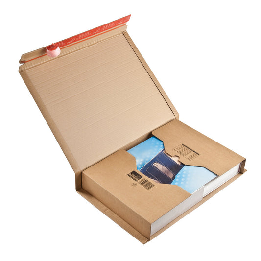 ColomPac® Versandkarton Universal Innenmaße: 45,5 x -7 x 32 cm (B x H x T) Außenmaße: 51 x 8,5 x 33 cm (B x H x T) Kraftliner Wellpappe 1-wellig braun