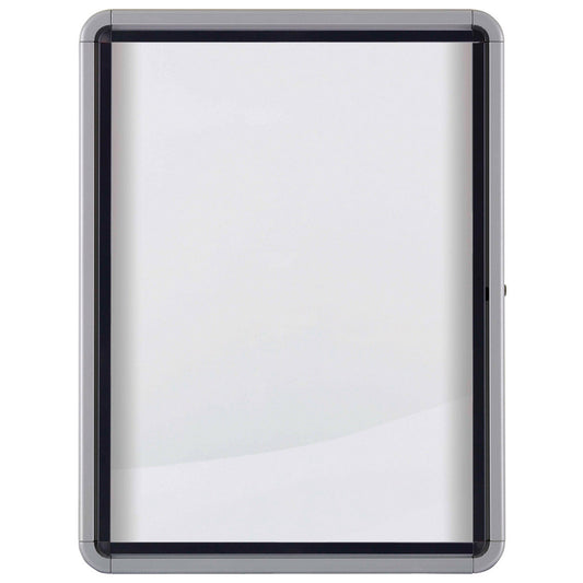 Nobo® Schaukasten Außenbereich 92,3 x 66,7 x 4,3 cm (B x H x T) 8 x DIN A4 mit Schloss Aluminium silber