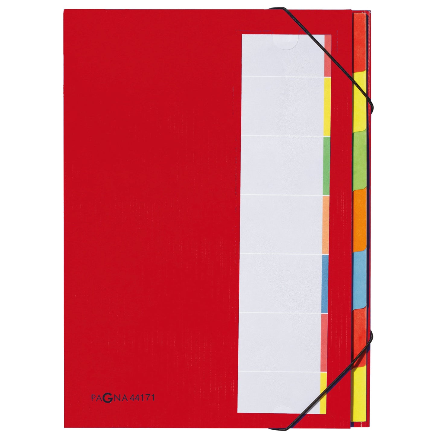 PAGNA Ordnungsmappe Deskorganizer Premium DIN A4 225g/m² Karton, Polypropylenfolie kaschiert Farbe: rot Farbe des Fächerblocks: mehrfarbig 7 Fächer