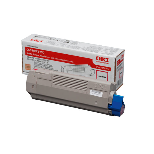 OKI Toner Originalzubehör 43872306 ca. 2.000 Seiten magenta