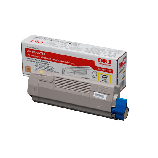 OKI Toner Originalzubehör 43872305 ca. 2.000 Seiten gelb