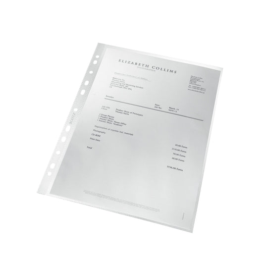 Leitz Prospekthülle Recycle DIN A4 100µm oben offen Polypropylen, 90 % recycelt transparent 100 St./Pack.