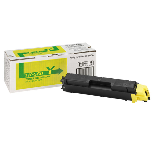 KYOCERA Toner Originalzubehör TK-580Y ca. 2.800 Seiten gelb