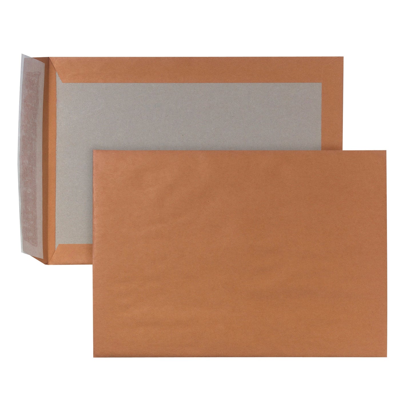 POSTHORN Papprückwandtasche DIN B4 ohne Fenster 120g/m² mit Haftklebung Natronkraftpapier braun 100 St./Pack.