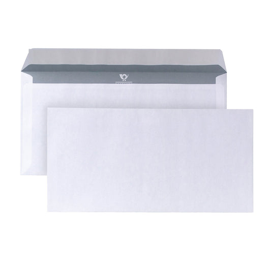 POSTHORN Briefumschlag DIN lang 220 x 110 mm (B x H) mit Haftklebung ohne Fenster 80g/m² weiß 1.000 St./Pack.
