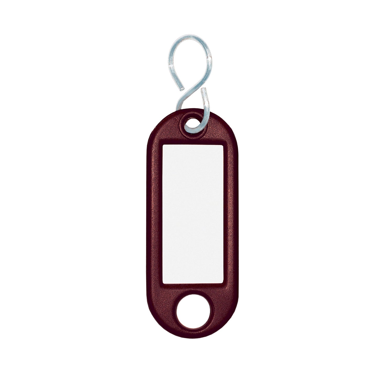 WEDO® Schlüsselanhänger 52 x 21 x 3 mm (B x H x T) S-Haken Kunststoff braun 100 St./Pack.