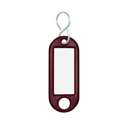 WEDO® Schlüsselanhänger 52 x 21 x 3 mm (B x H x T) S-Haken Kunststoff braun 100 St./Pack.