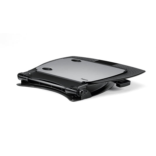 Fellowes® Notebookständer Professional Series höhenverstellbar 4 USB Ports Metall schwarz/silber