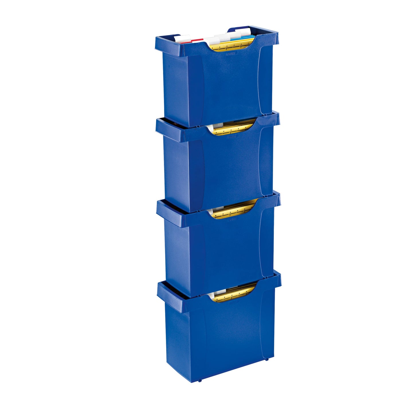 Leitz Hängemappenbox Uni-Box Plus DIN A4 20 Hängemappen Polystyrol blau