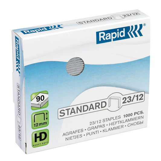Rapid Heftklammer Standard 23/12 Rapid Blockheftgeräte HD110,HD210 1.000 St./Pack.