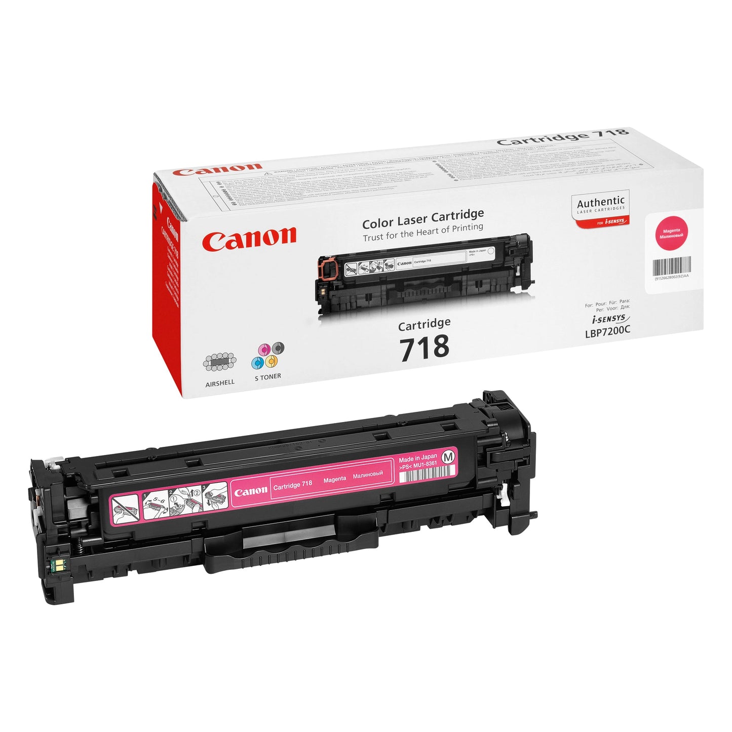 Canon Toner Originalzubehör 718 ca. 2.900 Seiten magenta