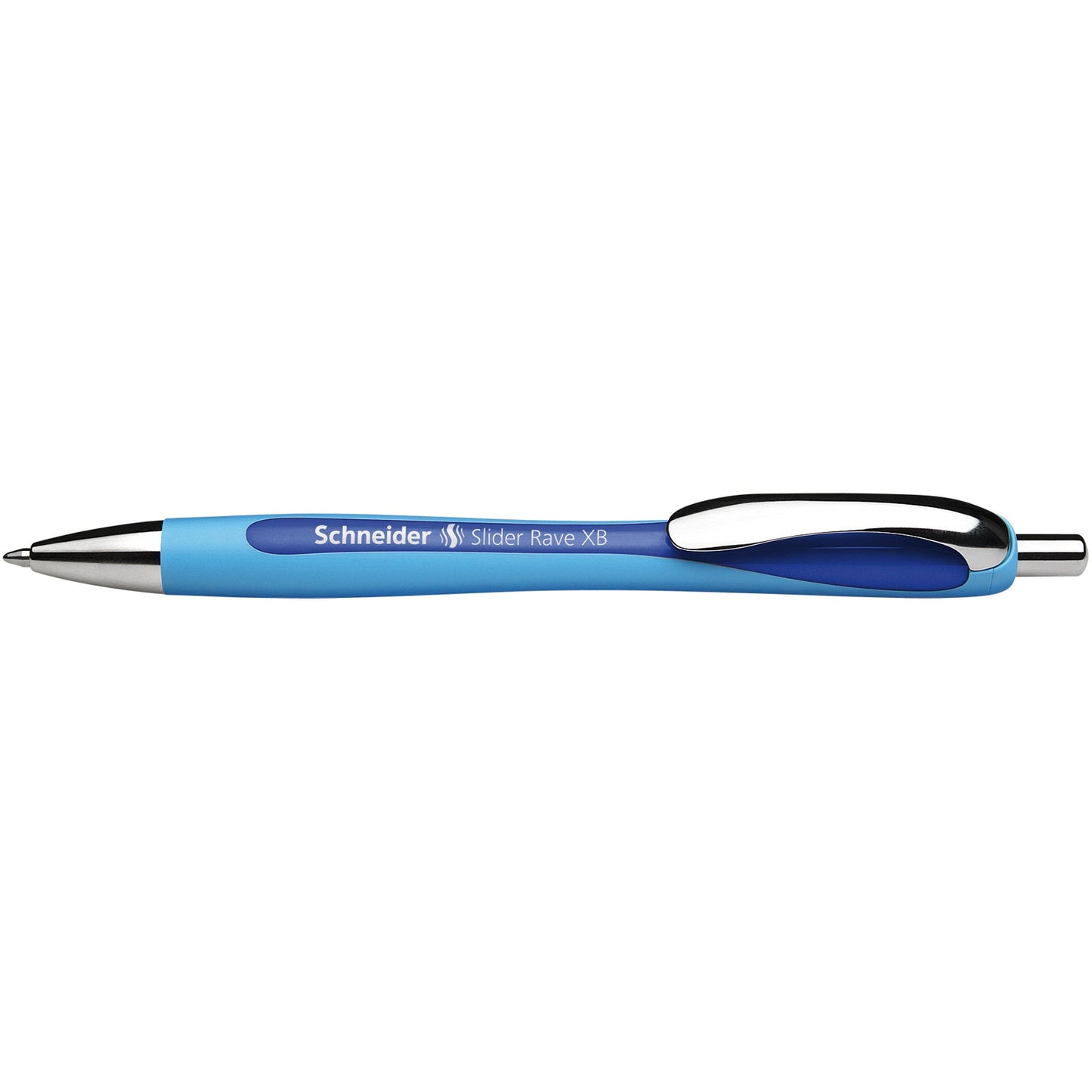 Schneider Kugelschreiber Slider Rave 0,7mm XB blau Mine auswechselbar dokumentenecht Schaftfarbe: cyan/blau