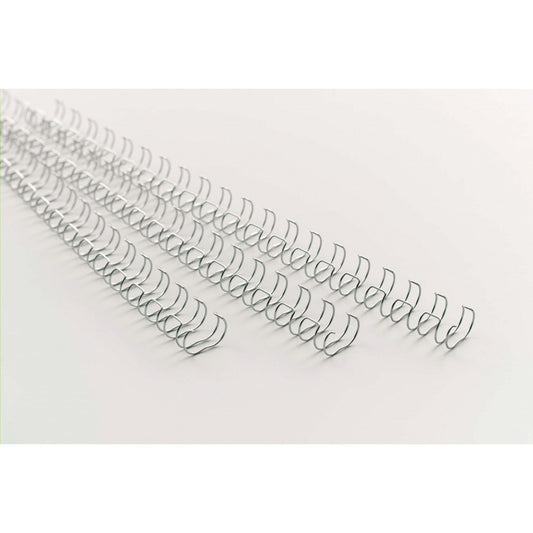 GBC® Drahtbinderücken WireBind DIN A4 9,5mm silber 100 St./Pack.