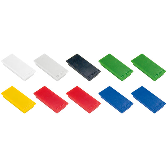 FRANKEN Magnet 23 x 50 mm (B x H) 1kg farbig sortiert 10 St./Pack.