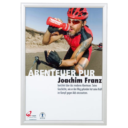 FRANKEN Bilderwechselrahmen 46,9 x 64,3 x 1,6 cm (B x H x T) DIN A2 Aluminium silber