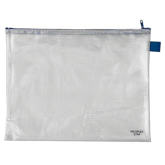 Veloflex Reißverschlusstasche DIN A4 PVC-Folie transparent