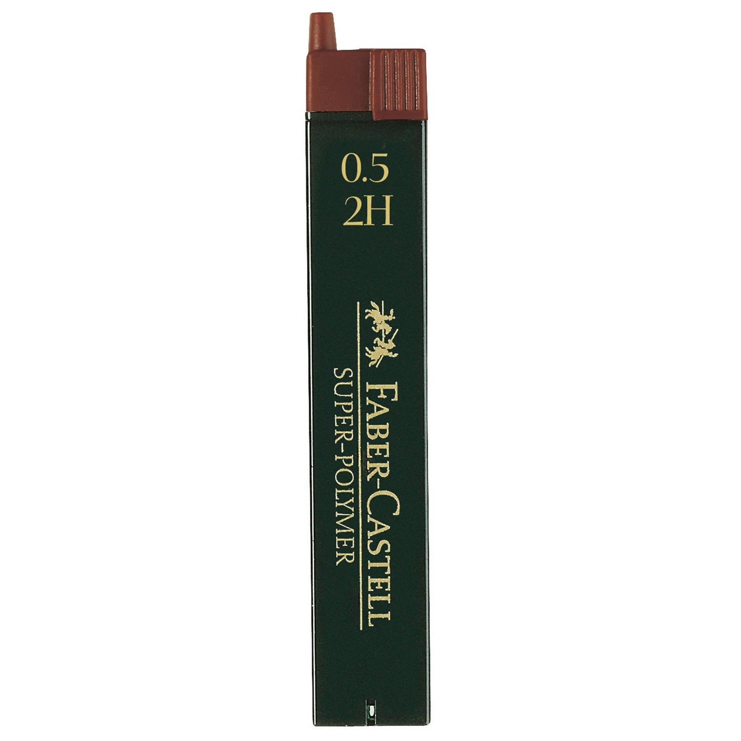 Faber-Castell Feinmine SUPER POLYMER 0,5mm 2H schwarz 12 St./Pack.
