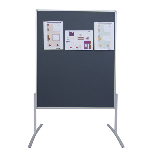 FRANKEN Moderationstafel PRO Maße der Oberfläche: 120 x 150 cm (B x H) Filz grau