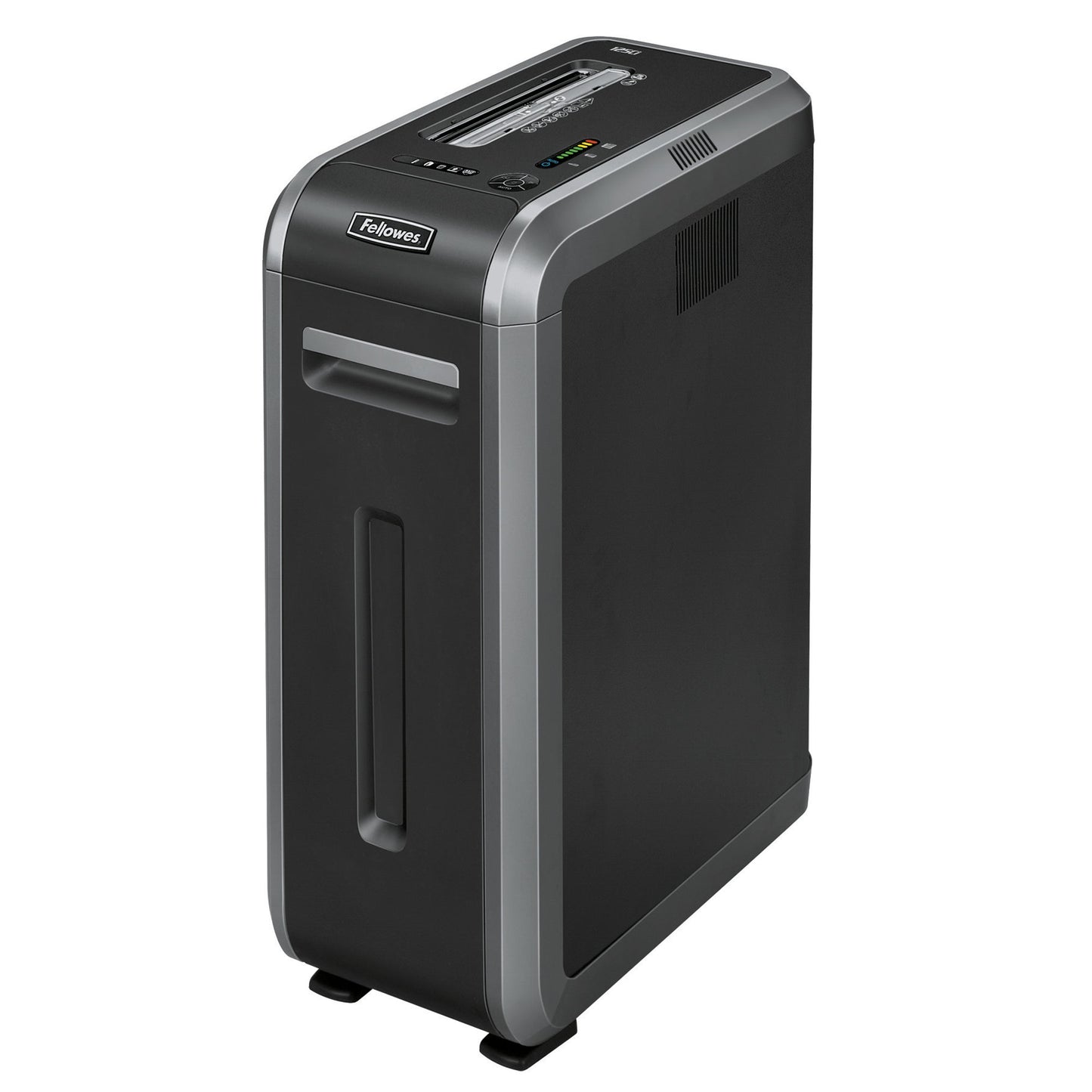 Fellowes® Aktenvernichter Powershred® 125Ci P-4 Papier, Heftklammern, Büroklammern, Kreditkarten, CDs/DVDs Partikelschnitt 20 Bl. silber/schwarz