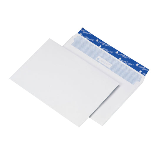 Cygnus Excellence® Versandtasche DIN C5 229 x 162 mm (B x H) mit Haftklebung ohne Fenster 100g/m² hochweiß 500 St./Pack.