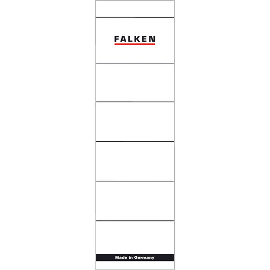 Falken Rückenschild breit/kurz 54 x 190 mm (B x H) weiß 10 St./Pack.