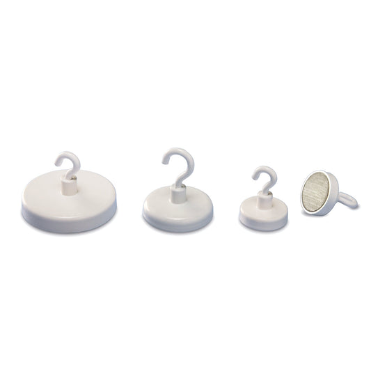 magnetoplan® Magnet 25mm 4kg Ferrit weiß